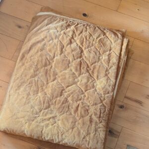 Vintage Handmade Velvet Quilt -1970's